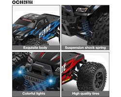 RC Auto 1:16 4x4 Off-Road Racing Car - 40 KM/H – 2.4GHz Afstandsbediening - 4WD - Rubberen Banden - Onafhankelijke Vering - Voor Kinderen & Volwassenen (8+)"