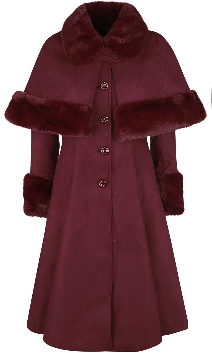 Hell Bunny Capulet Dames Lange jassen - rood - XXL