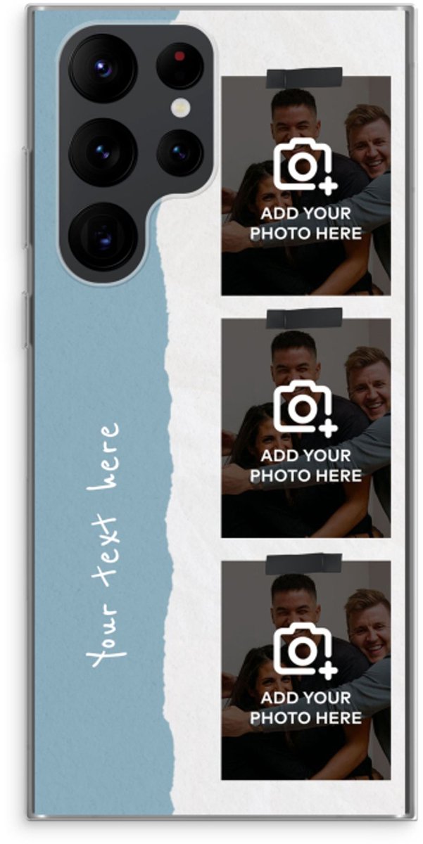 Gepersonaliseerd - Case Company® - Hoesje geschikt voor Samsung Galaxy S22 Ultra hoesje - Polaroid N°6 - Soft Cover Telefoonhoesje - Bescherming aan alle Kanten en Schermrand