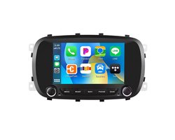 Navigatiesysteem auto met scherm - autoradio geschikt voor CarPlay en Android auto - bluetooth radio - geschikt voor Fiat 500X 2014-2021