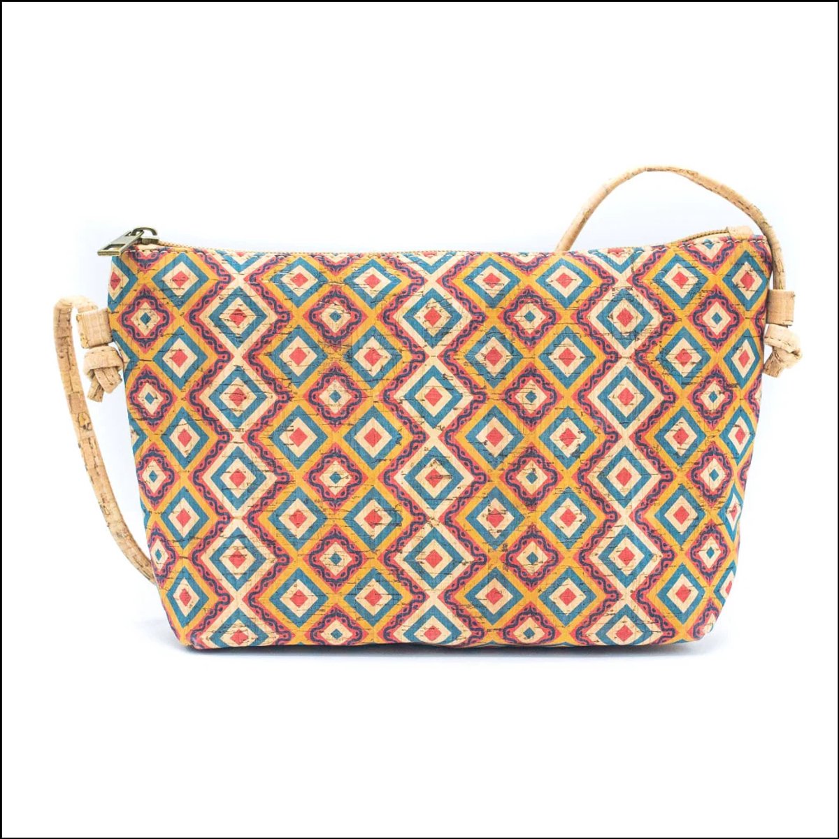 green-goose® Crossbody Handtas | Vegan | Peta Approved | 100% Natuurlijk Kurk | Blokken