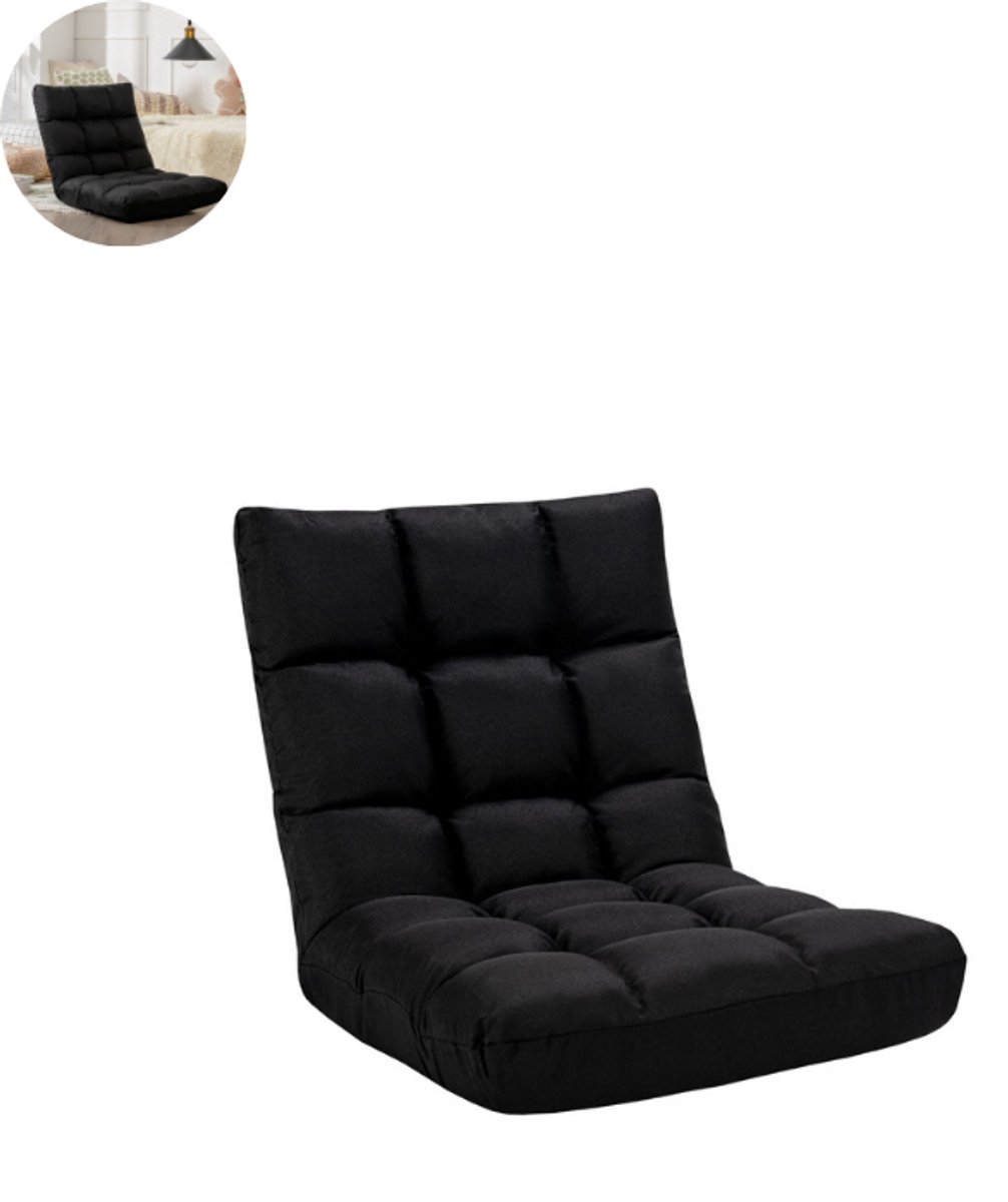 Fauteuil - Relaxzetel - Relaxstoel - Relaxfauteuil - Stoel - Voor één Persoon - Zwart