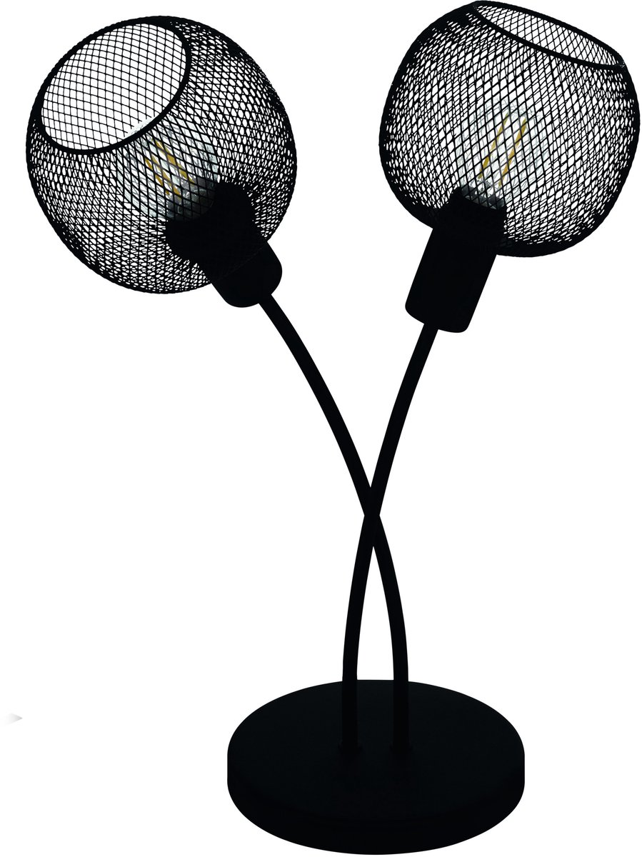 Bol.com EGLO Wrington 1 Tafellamp - E14 - 40,5 cm - Zwart aanbieding