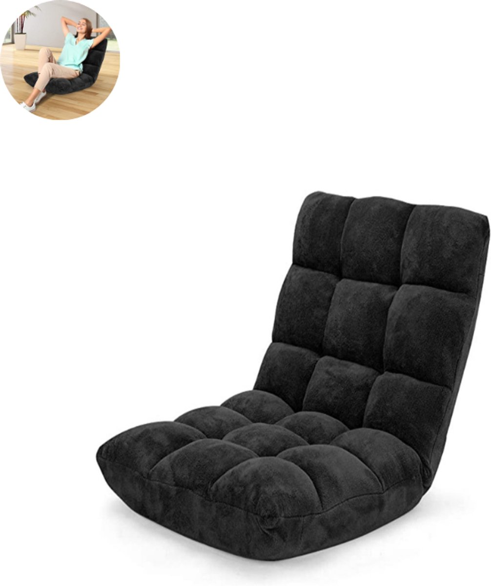 GranMaison Fauteuil - Relaxzetel - Relaxstoel - Relaxfauteuil - Stoel - Voor één Persoon - Zwart