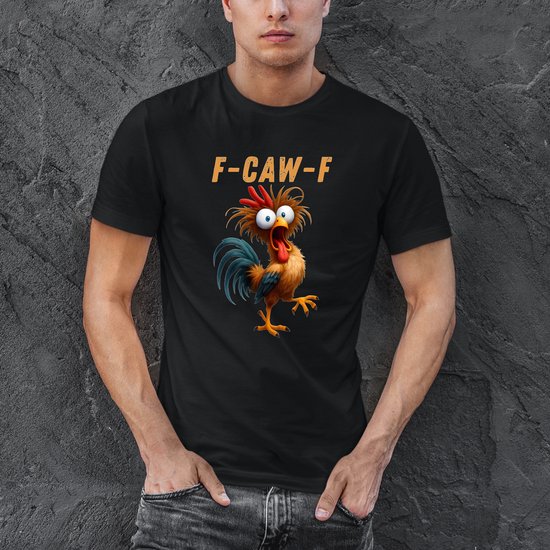 T-shirt Homme Taille L-Couleur Zwart- F-Caw- F- Unisexe.