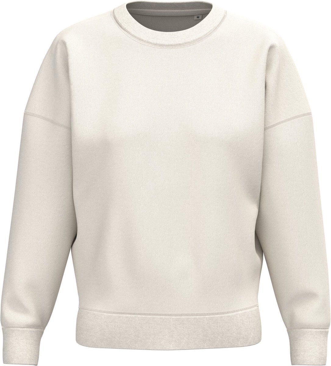 Native Spirit Ecologische dames sweater met ronde hals en afhangende mouwen NS439 - Ivory - XS
