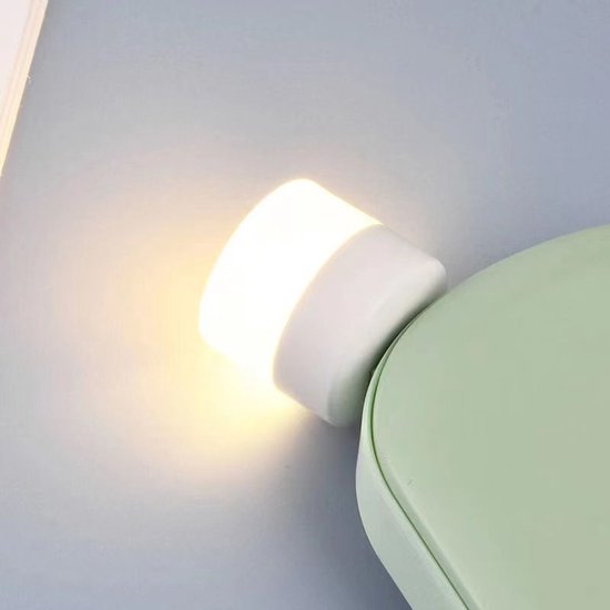 [Set van 12] Kindernachtlampje met stopcontact - USB-zuillamp met warm licht, in het stopcontact te steken van Merkloos — afbeelding 2