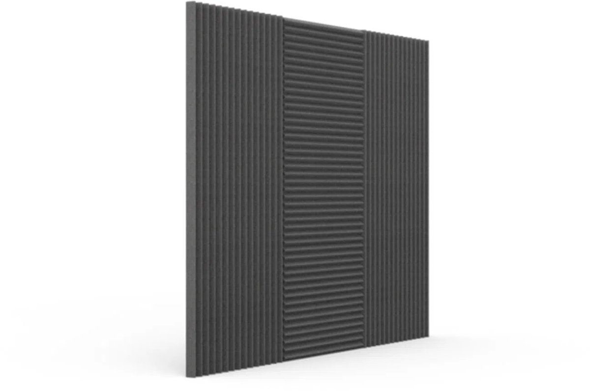 Bigblock Akoestische Panelen 30x30x2.5 cm - 14 Stuks Schuim Wedges Basic - Geluidsisolatie en Absorptie - Studio Foam - Wanddecoratie