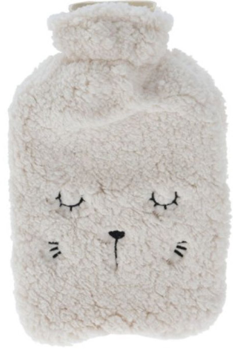 Home & Styling Warmwaterkruik Beertje - 40x10cm - Wit