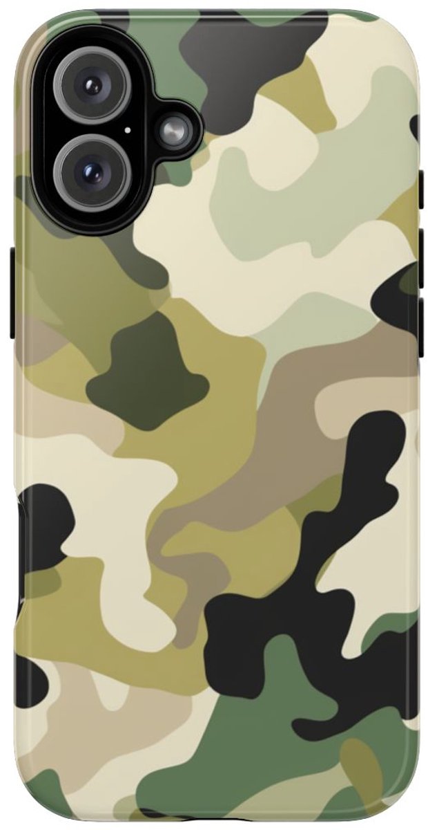 Klassiek Camouflagepatroon – Telefoonhoesje Geschikt voor iPhone 16 Plus