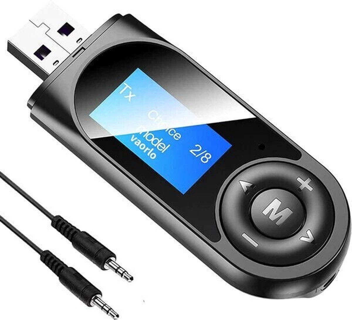 Bluetooth 5.0 USB-zender/ontvanger audioadapter AUX 3,5 mm tv-autocomputerluidspreker