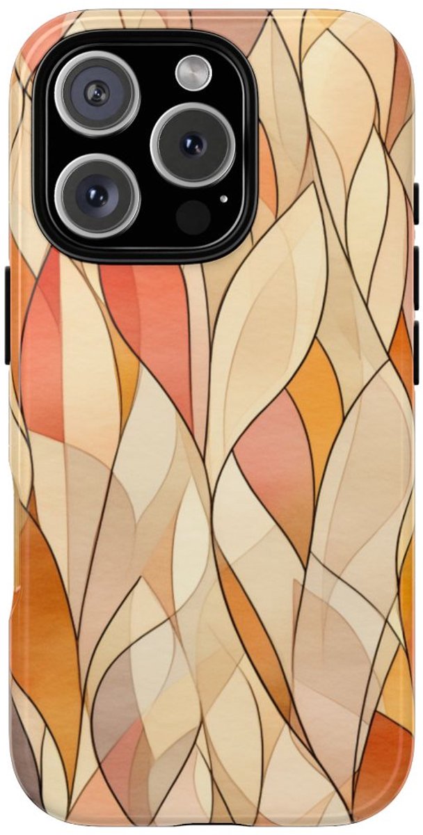 Aquarel Herfstbladeren Patroon – Telefoonhoesje Geschikt voor iPhone 16 Pro