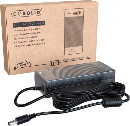 GO SOLID! ® Oplader geschikt voor Rivena Carry N7 Elektrische fiets 42V / 2A van GO SOLID! — afbeelding 5