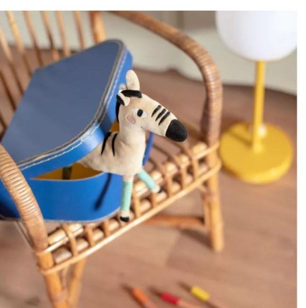 Knuffel Les Toupitis 'Zebra'