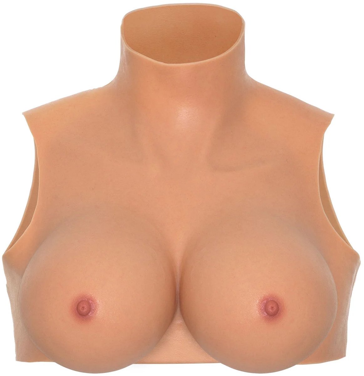 Siliconen Borsten met een Crop Top - Cupmaat D - Siliconen Borsten Crop Top Voor Je Eigen Persoonlijkheid of Rollenspel - Geschikt voor maat S-M-L