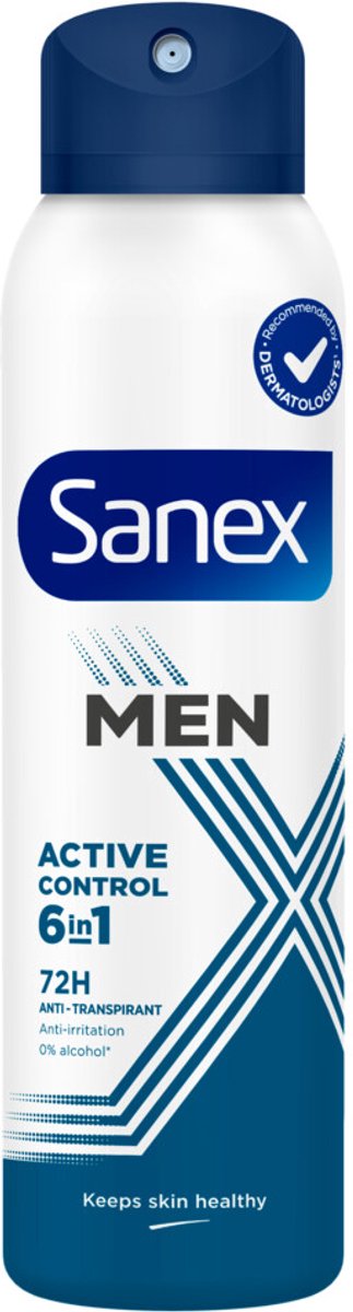 Sanex Deodorant Spray Men 72H Active Control - 3 x 150 ml - Voordeelverpakking