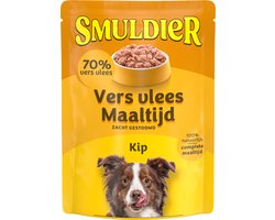 Smuldier Vers vlees Maaltijd Kip 300g | 6 st. | compleet | natvoer | vers vlees | zacht gestoomd