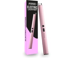 Premes - Elektrische Aansteker - USB Oplaadbaar - Windproof - BBQ - Kaarsen - Plasma - Roze