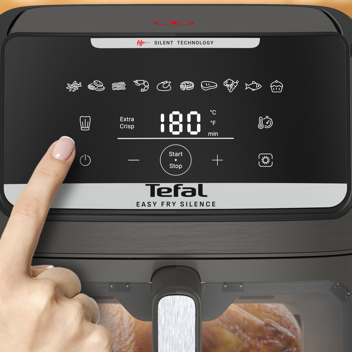 Afbeelding 3 van Tefal Easy Fry Silence XXL EY846H - Stille Airfryer XXL - 7L - 1700W - 10 Programma's - Voor Grote Gezinnen