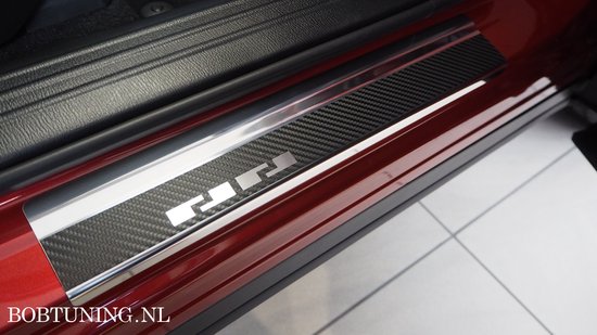 4 stuks Auto Dorpelbeschermers Strips, voor Jeep Avenger Benzina 2023 Anti- kras Auto Dorpelbeschermers Verminderen Krassen Auto Interieur Accessoires,F
