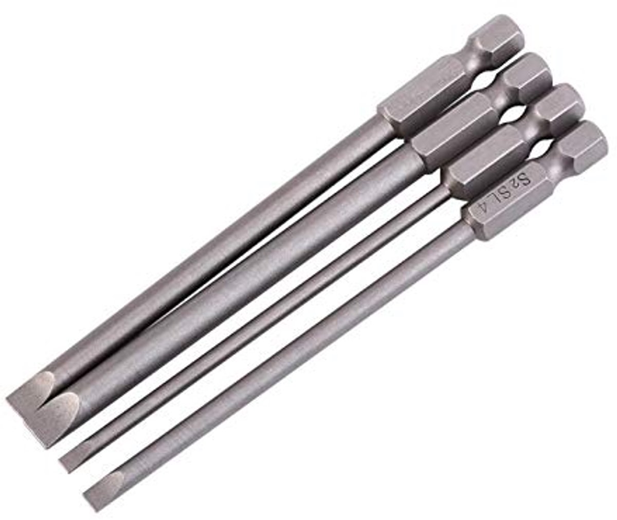 One Word Batch Hoofd 4pcs 100mm S2 Lege Staal 1/4 Inch Hex Handvat Magnetische Sleuf Schroevendraaier
