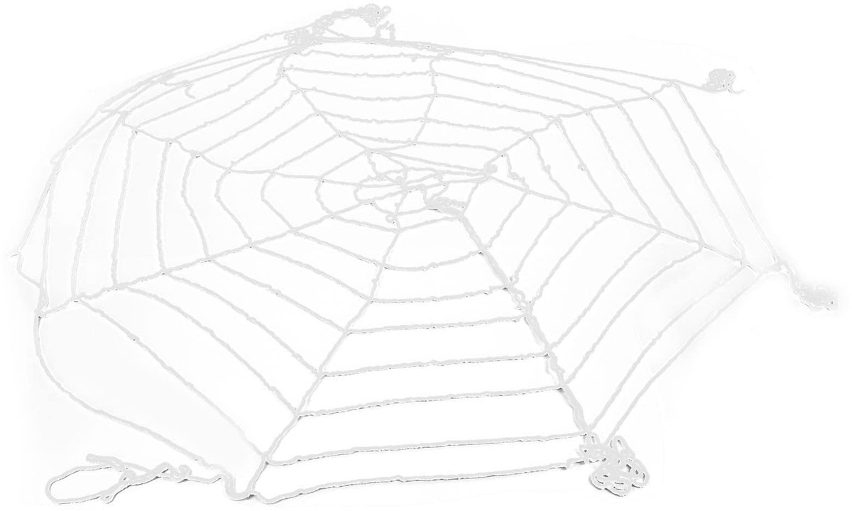 Spider Web Decor - 3.6m Cotton Spookachtige Web voor Binnen Buiten