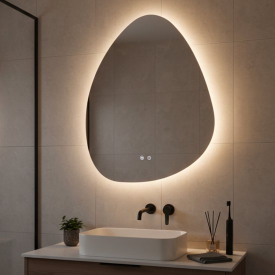 Arch Badkamer LED-spiegel met licht 40x60cm Boogverlichte