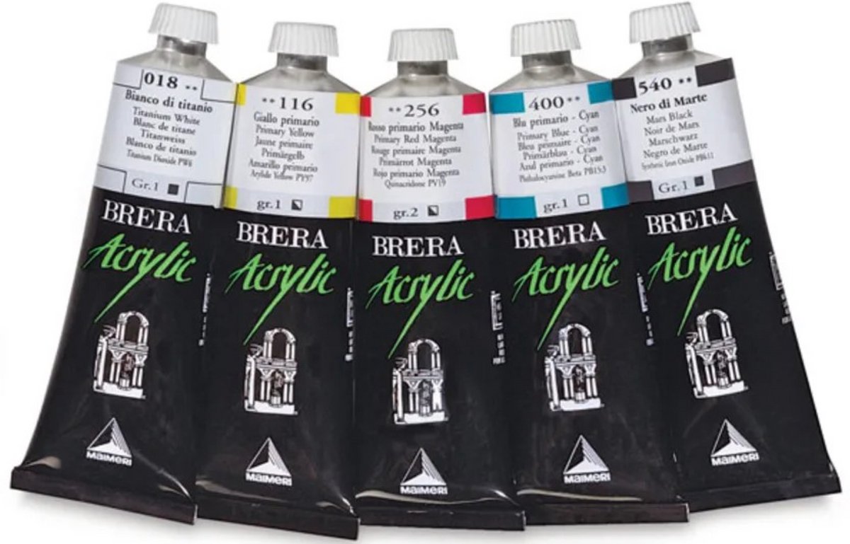 Maimeri - Brera Acrylic - acrylverf Rosso de Marte 248 - tube 60 ml