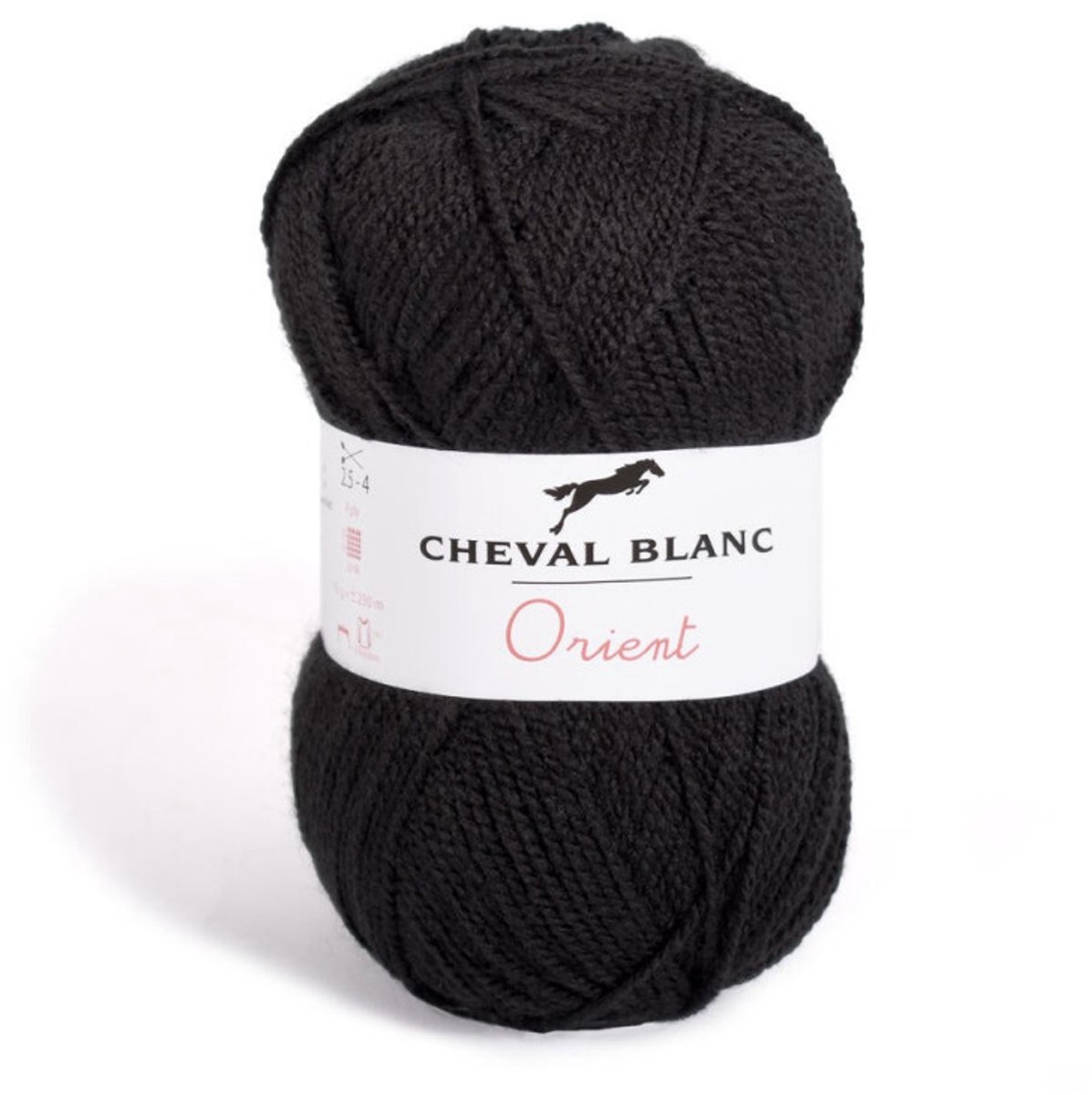 Orient Dun Acrylgaren - 5 bollen van 50 gram - Zwart (012) - pendikte 2,5/3 mm.