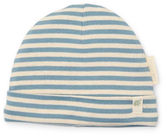 Little Dutch Babymuts - Maat 1 - Muts Jongens - Stone Blue, Blauw - Forest Friends Newborn