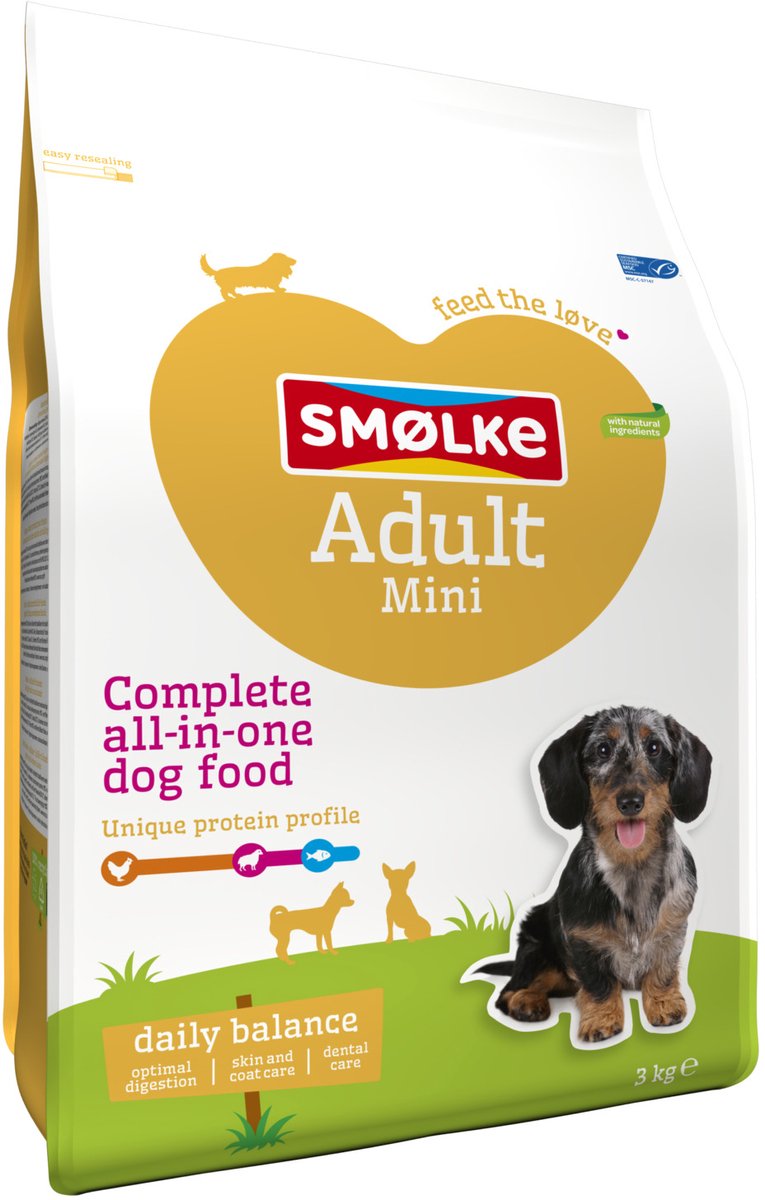 3kg Adult Mini Daily Balance Smølke Hondenvoer