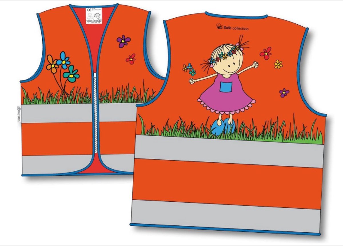 Rube & Rutje Veiligheidshesje Rutje 3-6 jaar oranje