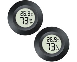 Digitale Thermo-Hygrometer – Mini Temperatuur- en Luchtvochtigheidsmeter met Snelle Sensor, Nauwkeurige Meting voor Huis, Kantoor & Terrarium