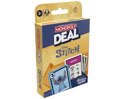 foto van Monopoly Deal: Disney Stitch-editie, kaartspel, officieel gelicentieerd Disney-spel, kinderen van 8+