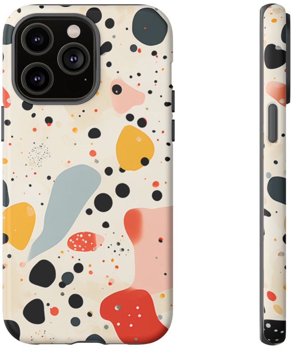 Kleurrijk Terrazzo-Patroon – Telefoonhoesje Geschikt voor iPhone 14 Pro Max