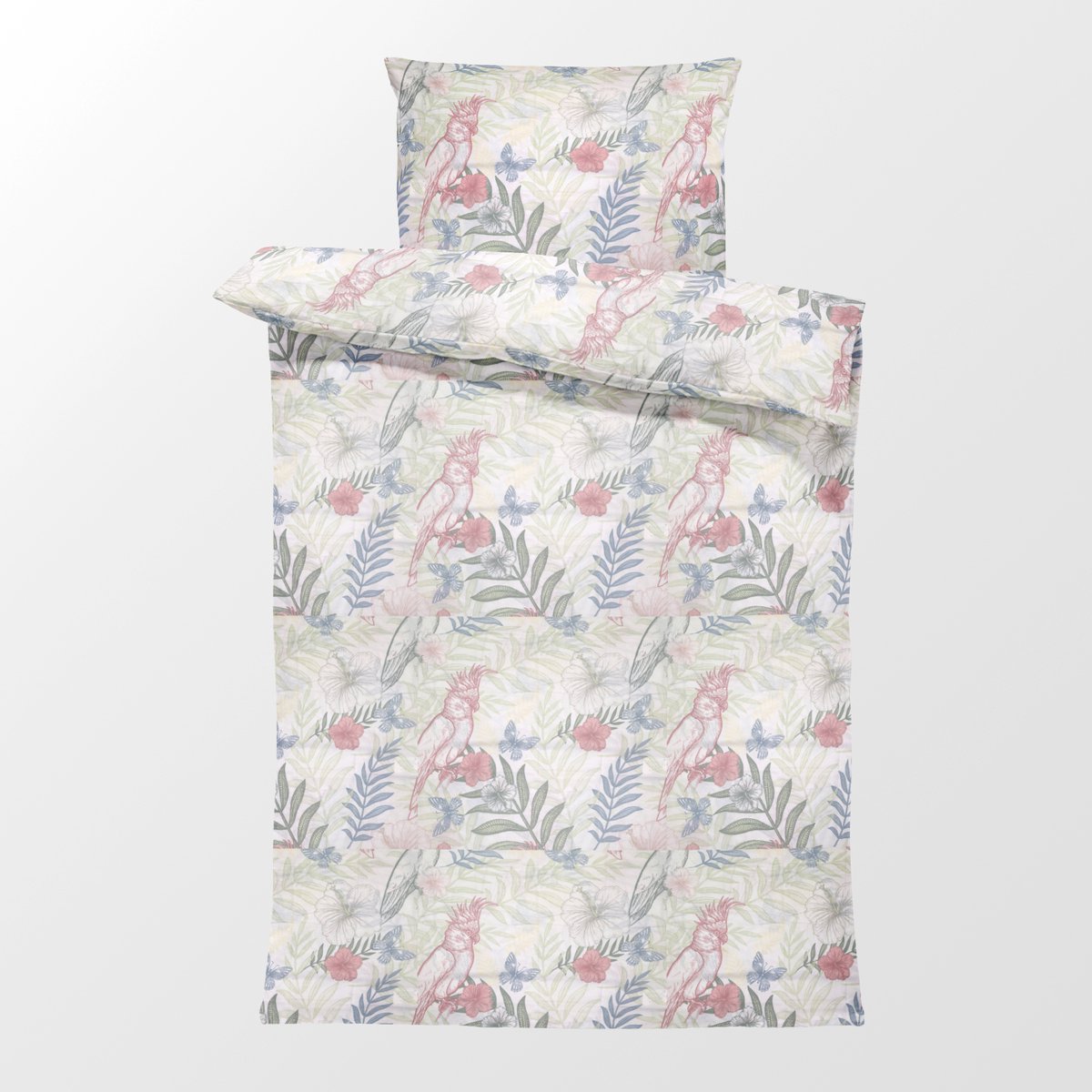 Dekbedovertrek 100% Katoen Premium - 140 x 200cm - 1 persoon - Papegaai