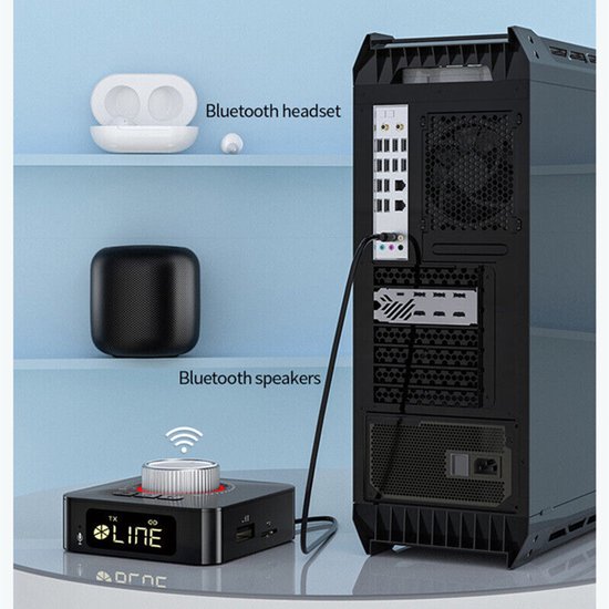 Bluetooth 5.0-ontvanger/zender Draadloze 3,5 mm AUX naar RCA HiFi-audioadapter van ZIOCOM — afbeelding 3