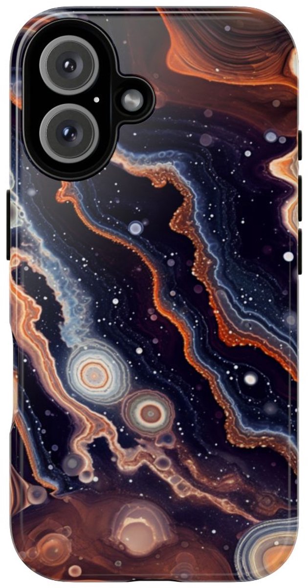 Abstracte Ruimte-Agatenstructuur – Telefoonhoesje Geschikt voor iPhone 16