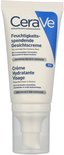 CeraVe Feuchtigkeitsspendende Gesichtscreme tube. Voor normale tot droge huid. Met 3 essentiële ceramiden, niacinamide & hyaluronsäure. Parfumfrei und nicht komedogen. PM.