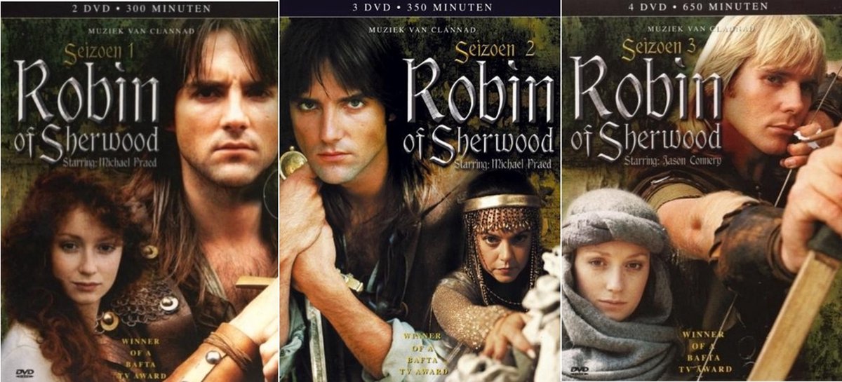 Robin of Sherwood 1 t/m 3 ( aparte dvd boxen )