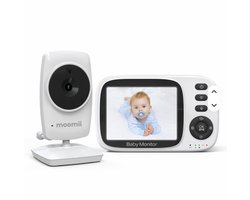 Moomii Babyfoon met Camera – 3.2” LCD – Nachtzicht – Terugspreekfunctie – Temperatuur – VOX – MB632A