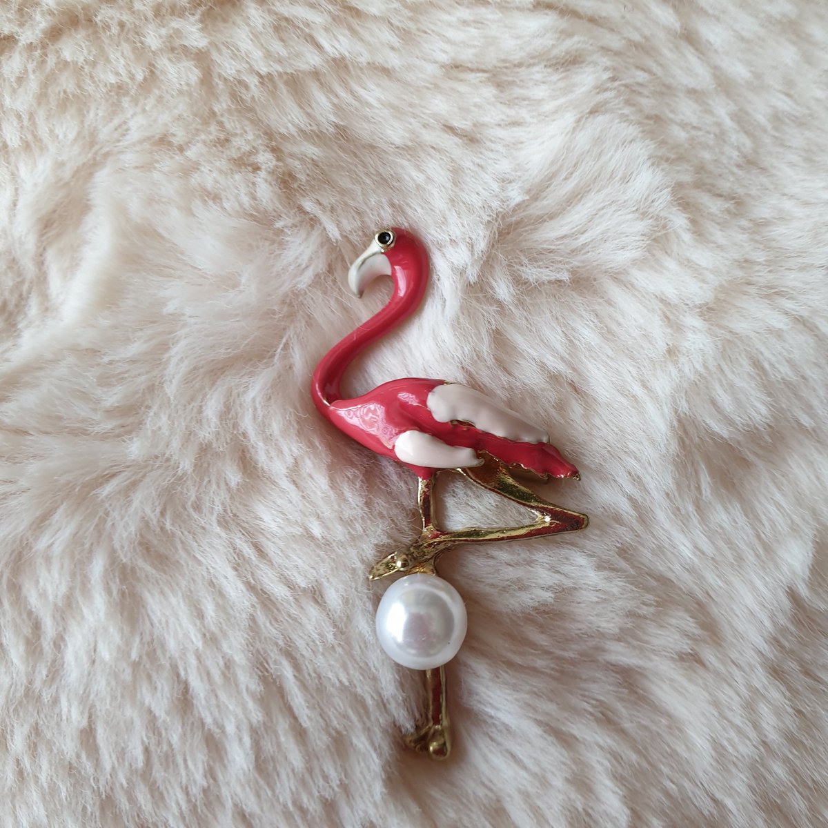 Maand Actie- Broche Boetiek-Dames Broche-Heren Broche-Broches-Sierspeld-Zelto -Broche- Flamingo - Roze - Vogel -Dieren -Vogel Broche-Roze Vogel-