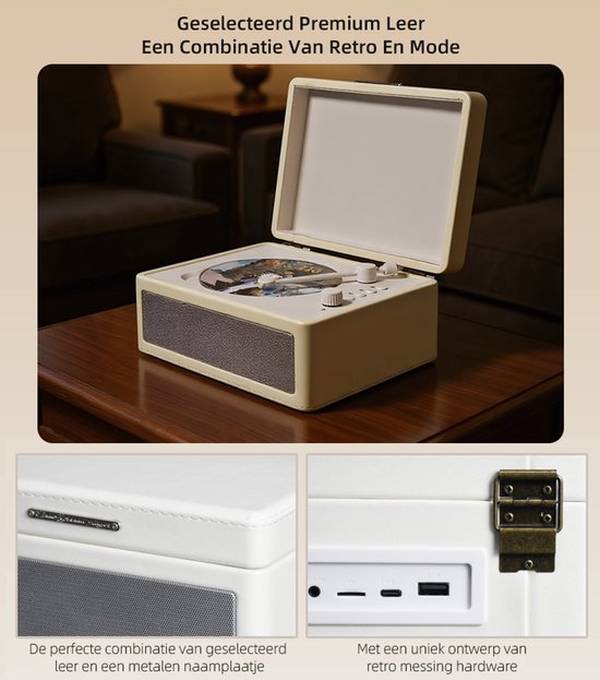 CD-speler CD-muziekspeler Mini Multifunctionele Vintage Bluetooth-luidspreker CD-muziekspeler Bureau Decoratief Audioapparaat Voor Thuis(roze
