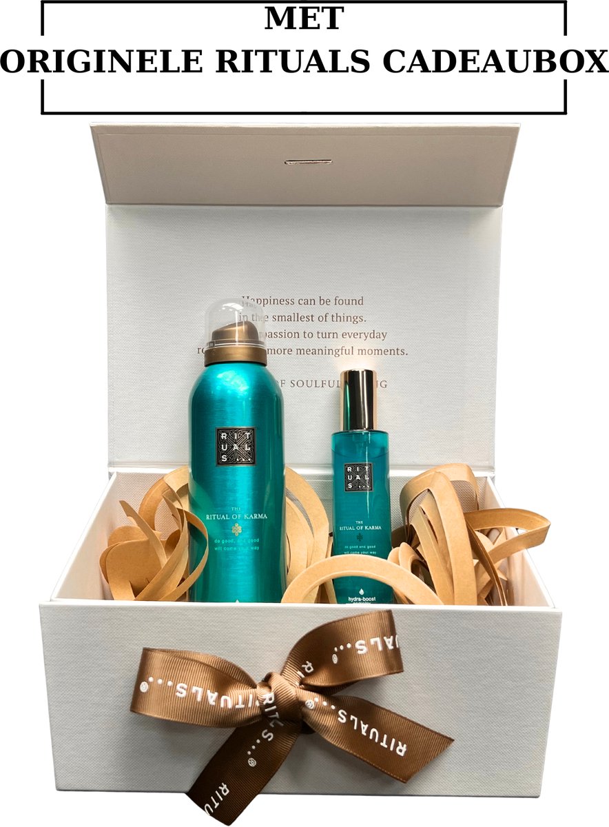 Rituals - Karma - Geschenkset - Shower Gel 200 ml + HairBody Mist 50 ml in Originele Rituals Cadeaubox
