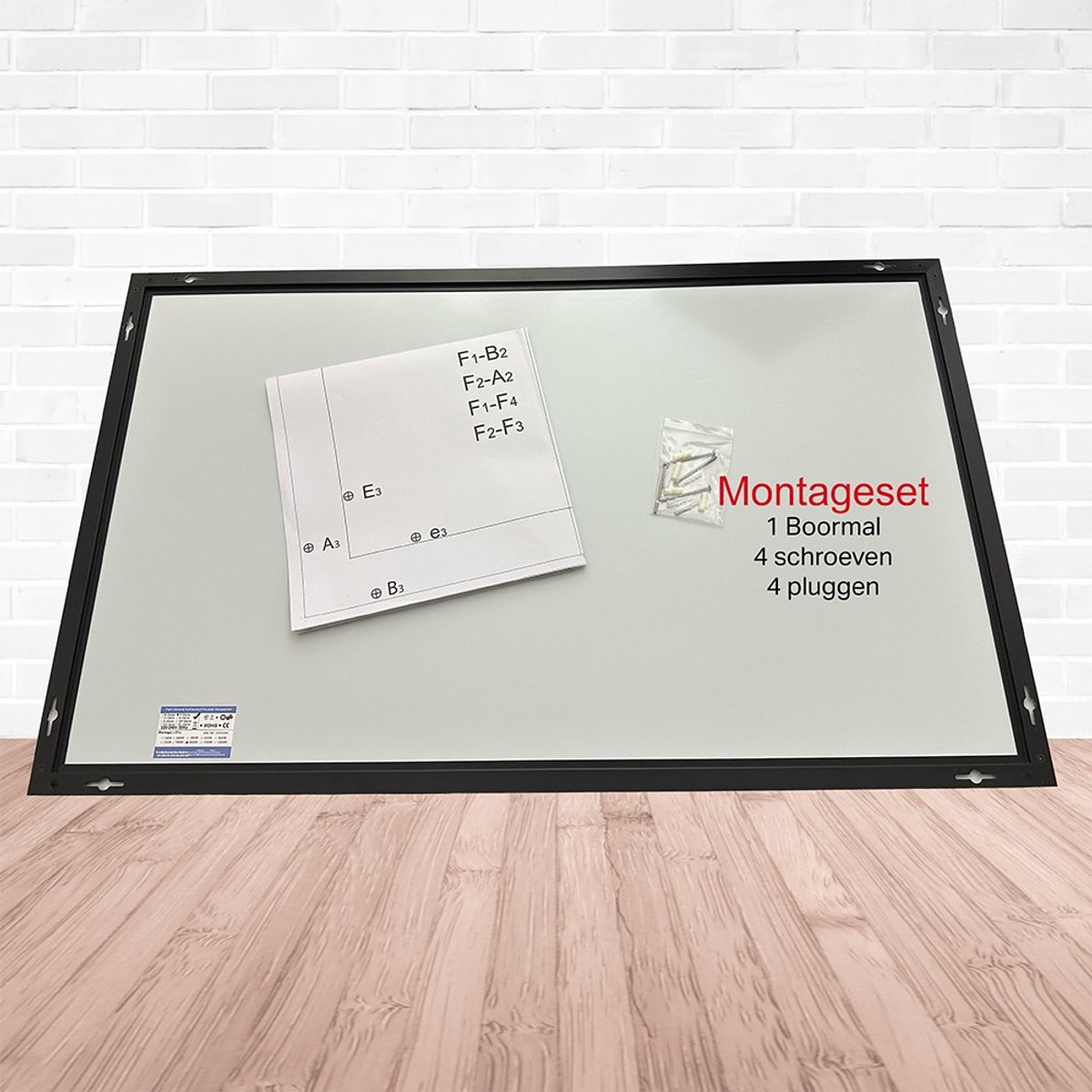 Infraroodpaneel met afbeelding | Bloemenachtergrond in barok stijl | 1200 Watt | Witte lijst | Infrarood verwarmingspaneel | Infrarood paneel | Infrarood verwarming – foto 2