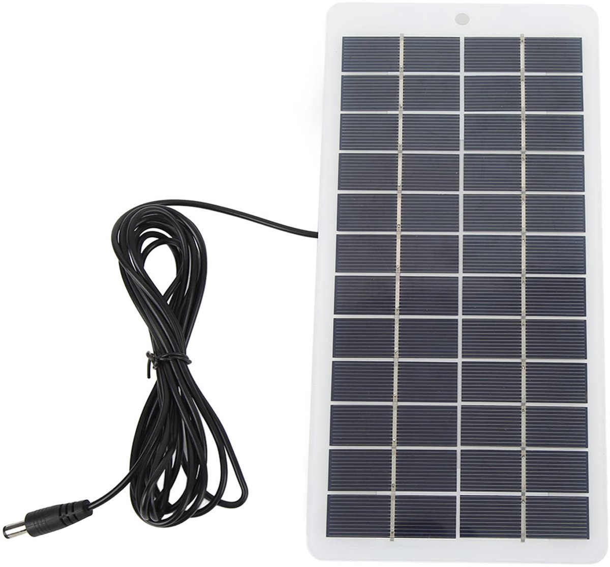 Solar Panel, 5W 12V Portable High Efficiency Solar Module Polycrystalline Solar Panel with DC Interface, Energy Saving Solar Charger Panel for Small Solar Systems