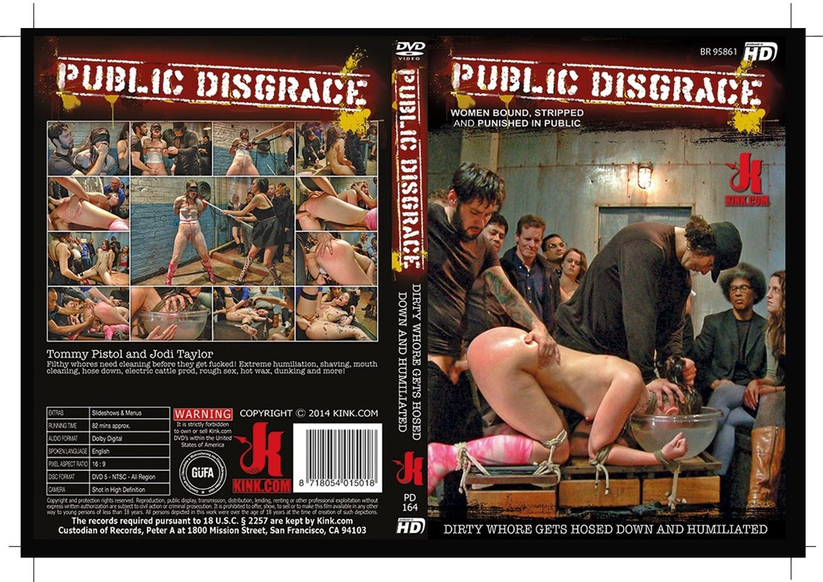 PUBLIC DISGRACE - Dirty Whore gets hosed down and humiliated - PD164