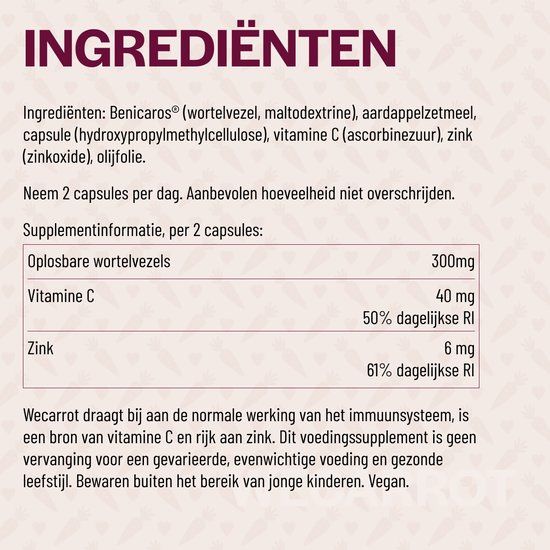 WECARROT - Prebiotica - 60 Capsules