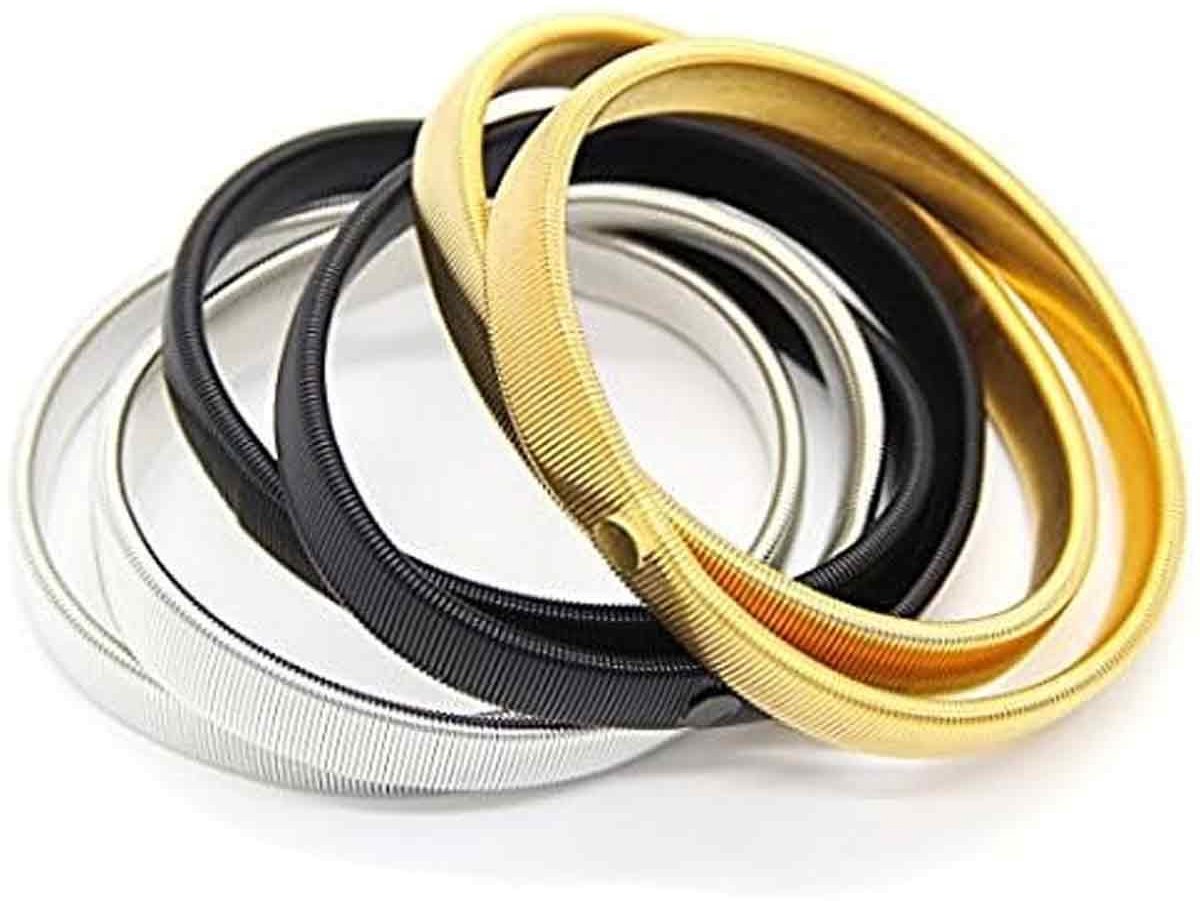 TuseRxln Anti-glijdende Mouwhouders - Elasticiteit Metalen Armbanden - Voor Lange Mouvissen Bevestigen - 3 Stuks - Voor Heren en Dames in Uniform of Kantoorkleding
