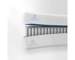 Matras - 80 x 200 cm - 20CM - Hotel XXL - PREMIUM - 7 zone - Pocket Matras - Anti-allergie - Afritsbaar / Wasbaar - Medium Hardheid